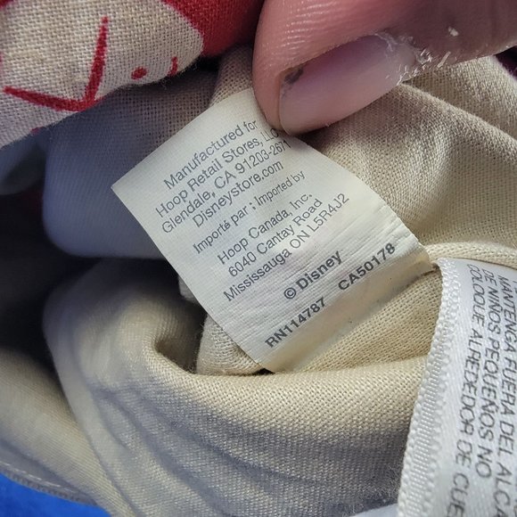 Disney Store Red Floral Mickey And Minnie Tote Bag Island Getaway Lightweight - Picture 7 of 7